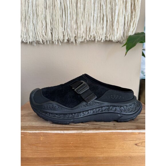 Hoka One One ORA Primo EXT All Black Suede Slip-On Mule Sneaker Clogs Size 8.5 - Picture 5 of 15